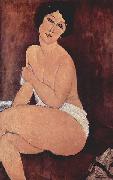 Amedeo Modigliani Sitzender Akt auf einem Sofa painting